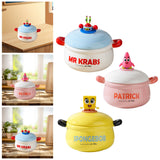 Maxbell Porcelain Ramen Noodle Bowl Multipurpose Porridge Bowl for Instant Milk Rice Blue
