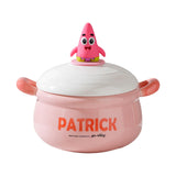Maxbell Porcelain Ramen Noodle Bowl Multipurpose Porridge Bowl for Instant Milk Rice Pink