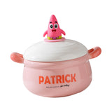 Maxbell Porcelain Ramen Noodle Bowl Multipurpose Porridge Bowl for Instant Milk Rice Pink