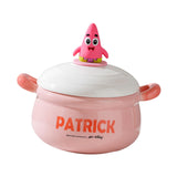 Maxbell Porcelain Ramen Noodle Bowl Multipurpose Porridge Bowl for Instant Milk Rice Pink