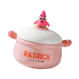 Maxbell Porcelain Ramen Noodle Bowl Multipurpose Porridge Bowl for Instant Milk Rice Pink