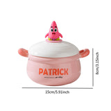 Maxbell Porcelain Ramen Noodle Bowl Multipurpose Porridge Bowl for Instant Milk Rice Pink