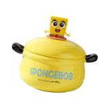 Maxbell Porcelain Ramen Noodle Bowl Multipurpose Porridge Bowl for Instant Milk Rice Yellow
