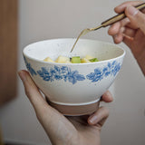 Maxbell Ceramic Bowl Kitchen Supplies Lightweight Tableware for Prepping Rice Mixing