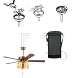 Maxbell Ceiling Fan Remote Control and Receiver Controller for Entrance Bedroom Home