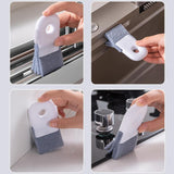 Maxbell Window Track Cleaner Window Slot Clean Brush for Kitchen Shutter Small Space