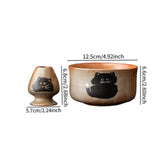 Maxbell Traditional Matcha Bowl Tools Gift Idea Handcrafted Tea Ceremony Accessories bowl 12.5x6.6cm