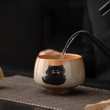 Maxbell Traditional Matcha Bowl Tools Gift Idea Handcrafted Tea Ceremony Accessories bowl 12x8.5cm
