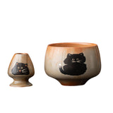 Maxbell Traditional Matcha Bowl Tools Gift Idea Handcrafted Tea Ceremony Accessories bowl 12x8.5cm