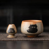 Maxbell Traditional Matcha Bowl Tools Gift Idea Handcrafted Tea Ceremony Accessories bowl 12x8.5cm