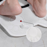 Maxbell Shower Foot Back Scrubber with Suction Cups Accessory Bathroom Wash Foot Mat