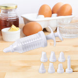 Maxbell Icing Piping Kit Reusable Cake Decorating Set for Kitchen Cafe Birthday Gift