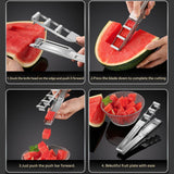 Maxbell Watermelon Cutter Slicer Watermelon Cube Divider for Party Picnic Restaurant