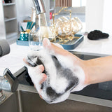 Maxbell 3x Dishwashing Sponge Reusable Dish Scrubber for Countertops Bathroom Dishes rectangle
