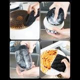 Maxbell 3x Dishwashing Sponge Reusable Dish Scrubber for Countertops Bathroom Dishes Round