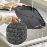 Maxbell 3x Dishwashing Sponge Reusable Dish Scrubber for Countertops Bathroom Dishes Round