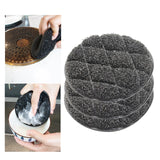 Maxbell 3x Dishwashing Sponge Reusable Dish Scrubber for Countertops Bathroom Dishes Round