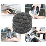 Maxbell 3x Dishwashing Sponge Reusable Dish Scrubber for Countertops Bathroom Dishes Round