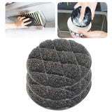 Maxbell 3x Dishwashing Sponge Reusable Dish Scrubber for Countertops Bathroom Dishes Round