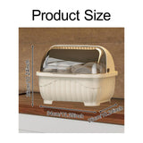 Maxbell Dish Drying Rack Dustproof Space Saving Utensil Organizer for Plate Dish Cup