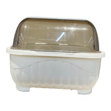 Maxbell Dish Drying Rack Dustproof Space Saving Utensil Organizer for Plate Dish Cup