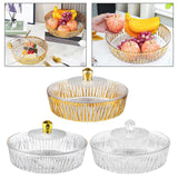 Maxbell Cake Plate with Cover Serving Cookie Platter for Dining Room Holidays Events A