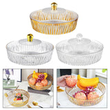 Maxbell Cake Plate with Cover Serving Cookie Platter for Dining Room Holidays Events A