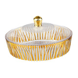 Maxbell Cake Plate with Cover Serving Cookie Platter for Dining Room Holidays Events A