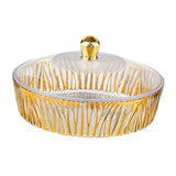 Maxbell Cake Plate with Cover Serving Cookie Platter for Dining Room Holidays Events A