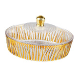 Maxbell Cake Plate with Cover Serving Cookie Platter for Dining Room Holidays Events A