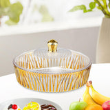 Maxbell Cake Plate with Cover Serving Cookie Platter for Dining Room Holidays Events A