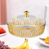 Maxbell Cake Plate with Cover Serving Cookie Platter for Dining Room Holidays Events A