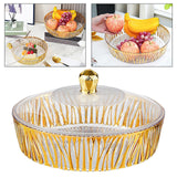 Maxbell Cake Plate with Cover Serving Cookie Platter for Dining Room Holidays Events A