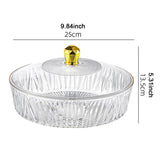 Maxbell Cake Plate with Cover Serving Cookie Platter for Dining Room Holidays Events B