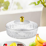 Maxbell Cake Plate with Cover Serving Cookie Platter for Dining Room Holidays Events B