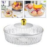 Maxbell Cake Plate with Cover Serving Cookie Platter for Dining Room Holidays Events B