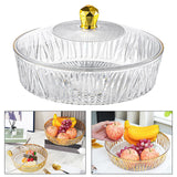Maxbell Cake Plate with Cover Serving Cookie Platter for Dining Room Holidays Events B