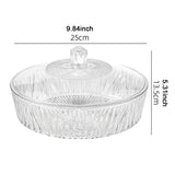 Maxbell Cake Plate with Cover Serving Cookie Platter for Dining Room Holidays Events C