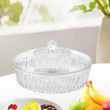 Maxbell Cake Plate with Cover Serving Cookie Platter for Dining Room Holidays Events C