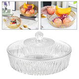 Maxbell Cake Plate with Cover Serving Cookie Platter for Dining Room Holidays Events C