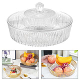 Maxbell Cake Plate with Cover Serving Cookie Platter for Dining Room Holidays Events C