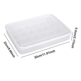 Maxbell Egg Container 24 Grid Portable Fridge Egg Tray for Pantry Restaurant Cabinet