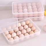 Maxbell Egg Container 24 Grid Portable Fridge Egg Tray for Pantry Restaurant Cabinet
