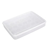 Maxbell Egg Container 24 Grid Portable Fridge Egg Tray for Pantry Restaurant Cabinet