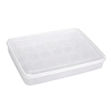Maxbell Egg Container 24 Grid Portable Fridge Egg Tray for Pantry Restaurant Cabinet
