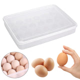 Maxbell Egg Container 24 Grid Portable Fridge Egg Tray for Pantry Restaurant Cabinet