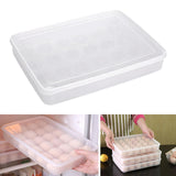 Maxbell Egg Container 24 Grid Portable Fridge Egg Tray for Pantry Restaurant Cabinet
