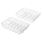 Maxbell Egg Holder Organizer Clear Large Capacity Fridge Organizer for Fridge Pantry 20 Grids