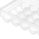 Maxbell Egg Holder Organizer Clear Large Capacity Fridge Organizer for Fridge Pantry 20 Grids