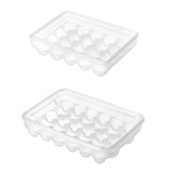 Maxbell Egg Holder Organizer Clear Large Capacity Fridge Organizer for Fridge Pantry 20 Grids